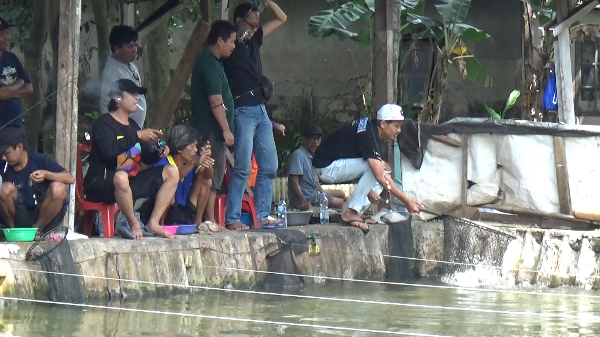 Ikan induk berhasil diangkat