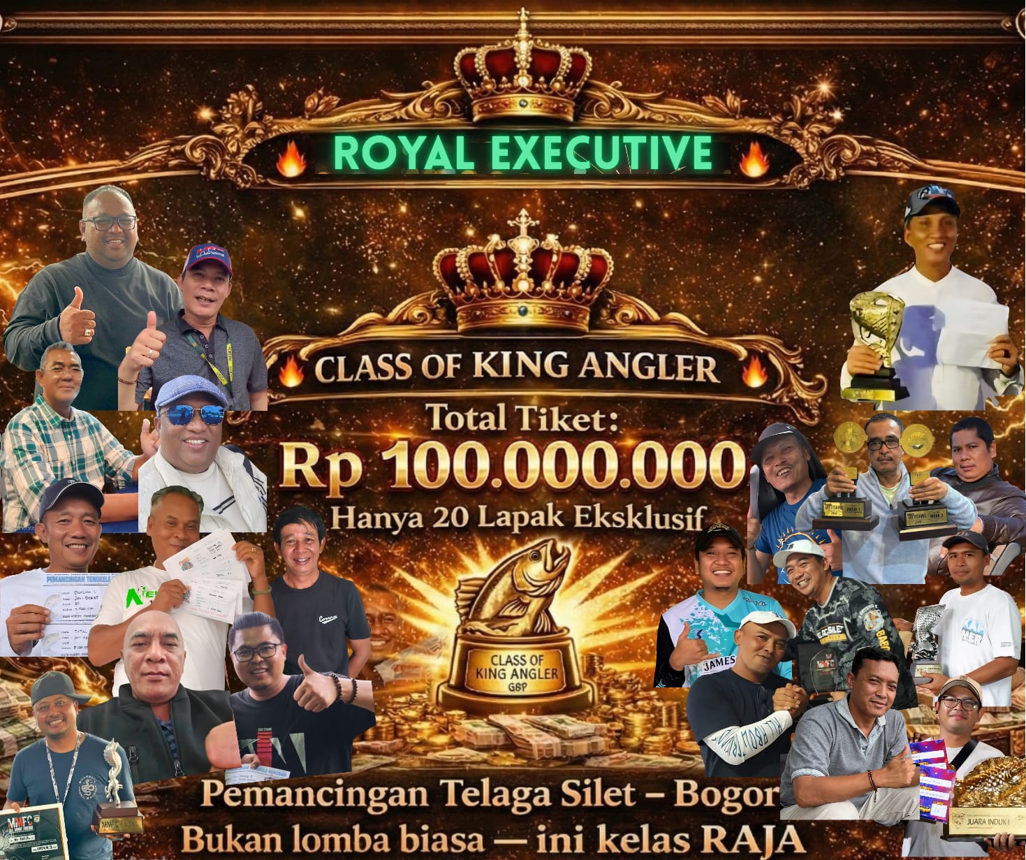 Telaga Silet, Bogor - Dunia lomba mancing ikan mas kembali bergolak dengan hadirnya event prestisius bertajuk Class Of King Angler 2026