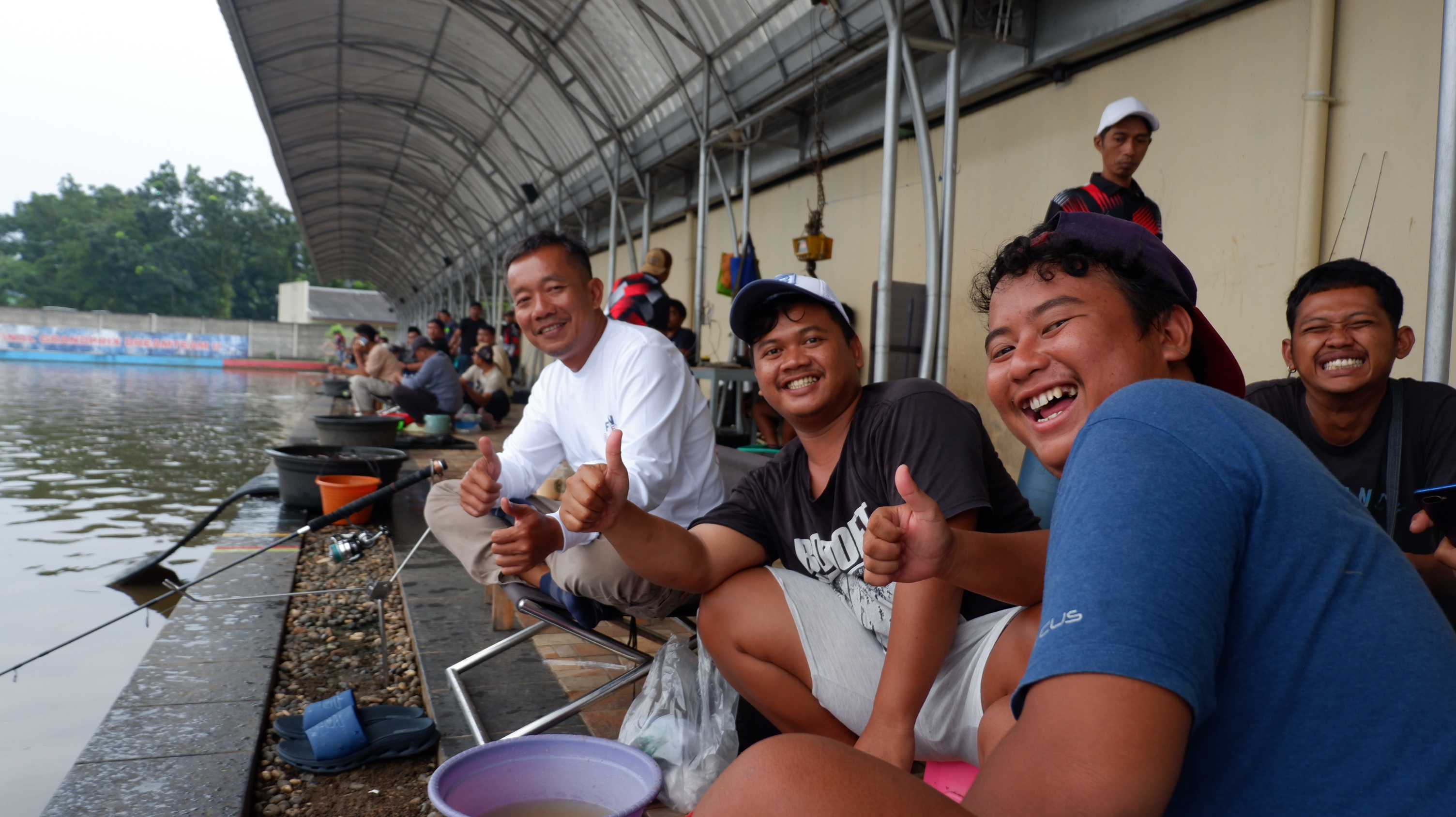 Kolam galatama Pemancingan Telaga Silet saat event Class of King Angler